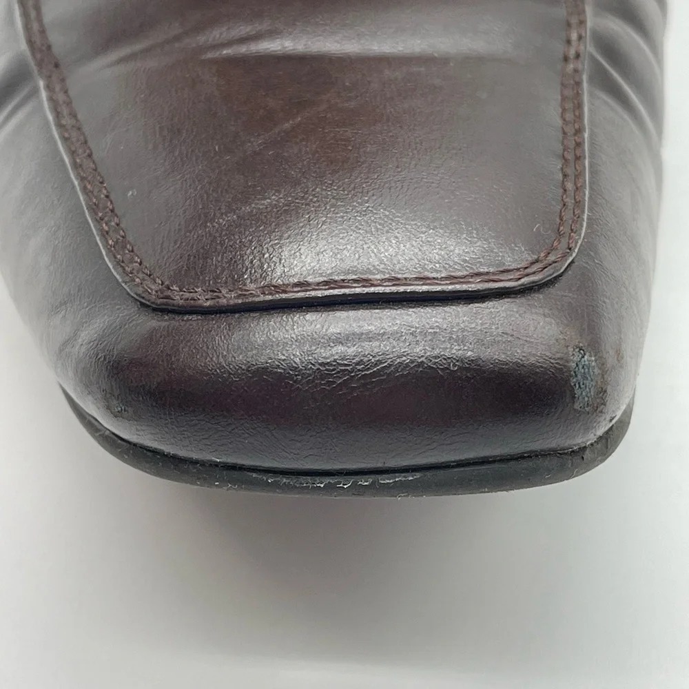 Madden M Saxton Men's Size 9.5‎ Penny Loafers Brown Slip On Leather Casual Shoes